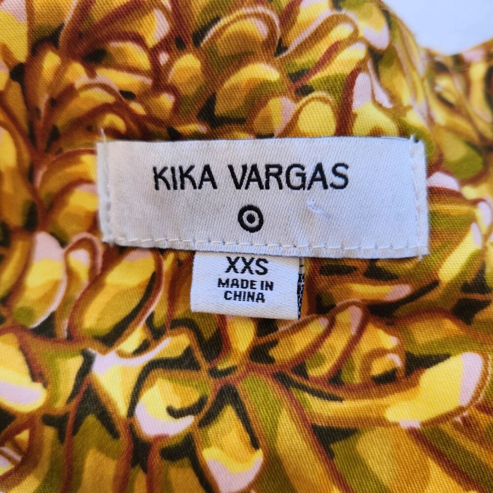 Kika Vargas Floral Quilted Jacket Flowers Mums Cottagecore Boho Cute Grandma XXS - Picture 6 of 10